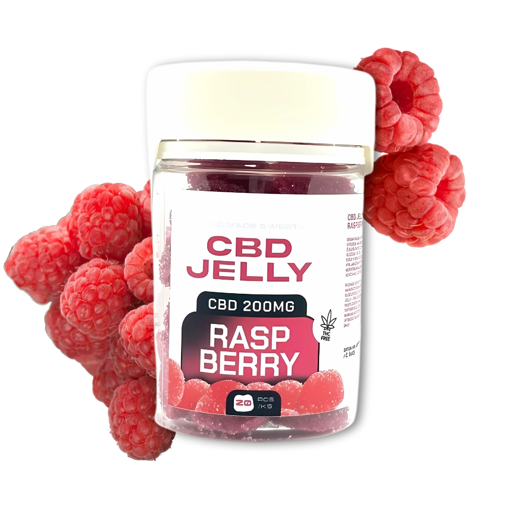 CBD Jelly 200 mg - želé malina