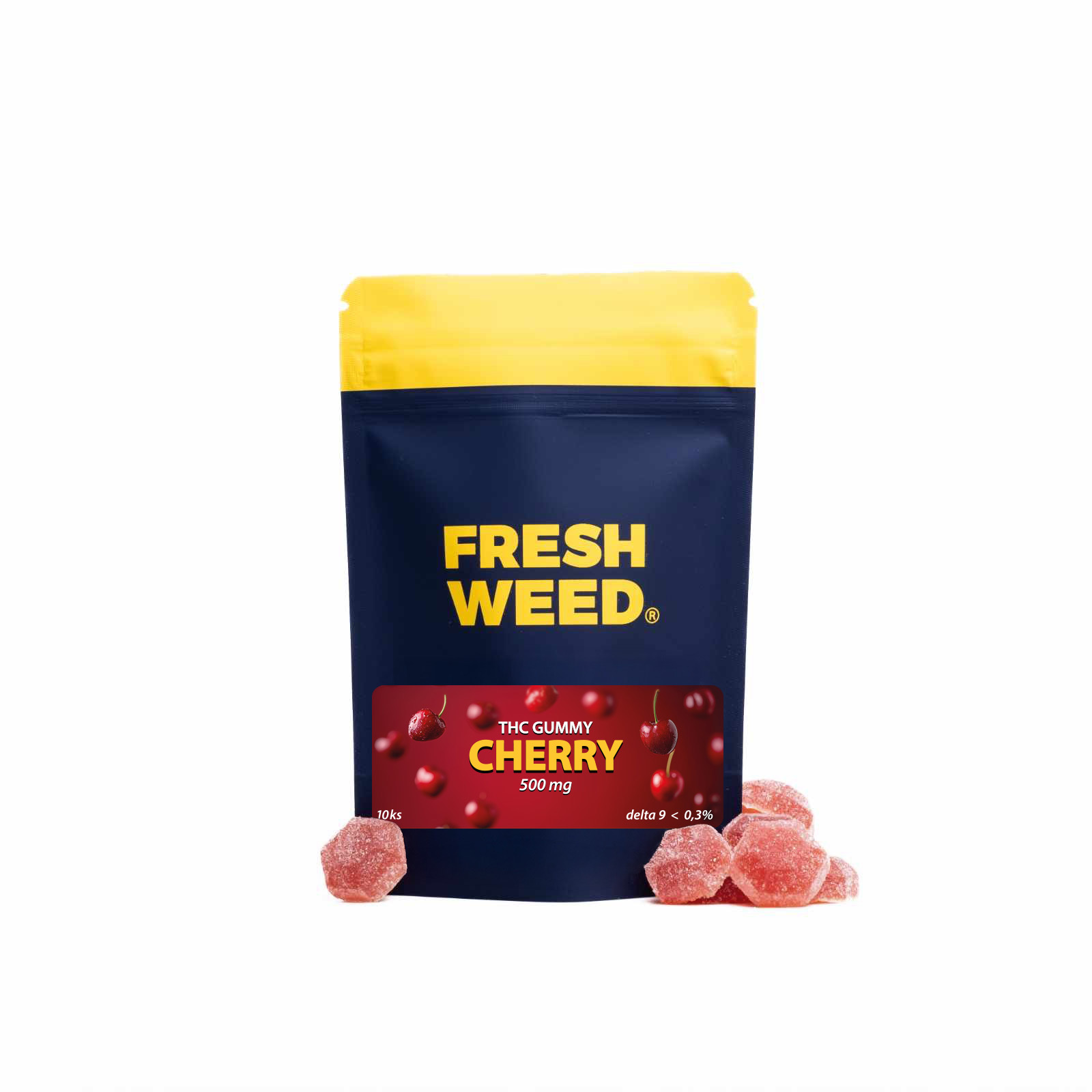 THC/CBD Konopné Jelly 500mg - 10ks